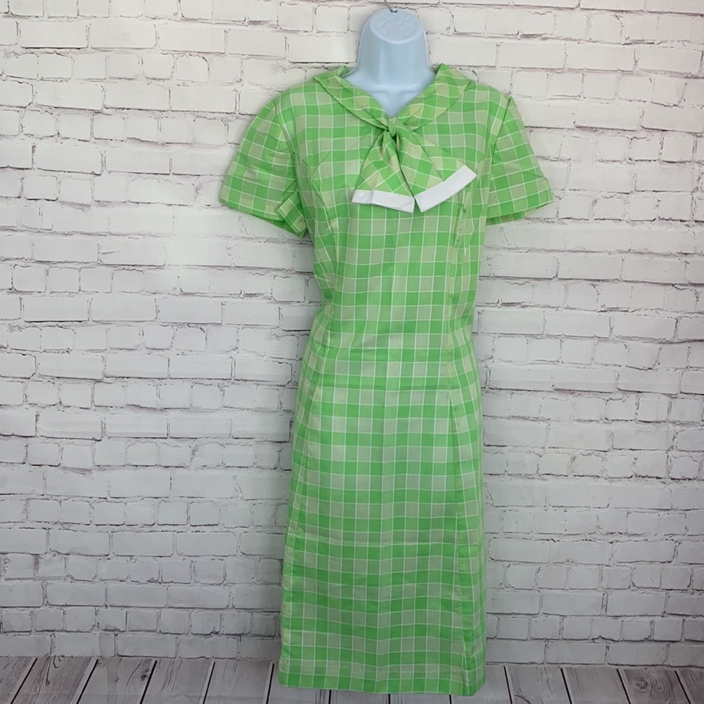 1960’s plaid short sleeve dress